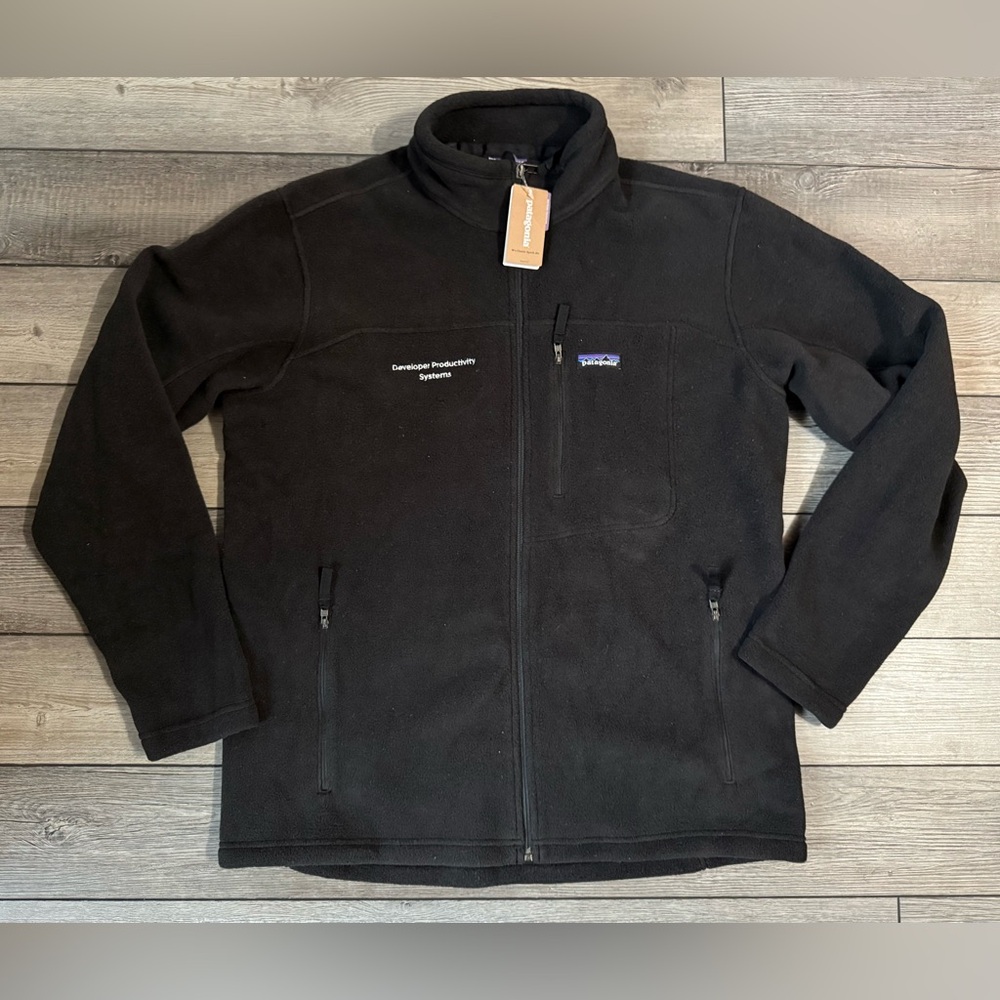 New‎ L Patagonia Men's Black Classic Synchilla Fleece Jacket